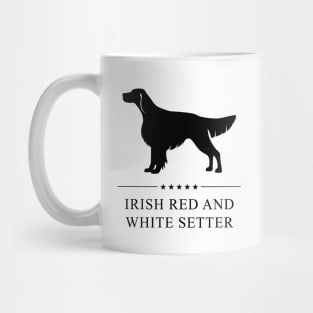 Irish Red and White Setter Black Silhouette Mug